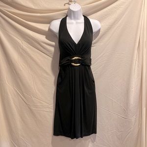 BCBG Maxazria Black Halter Dress